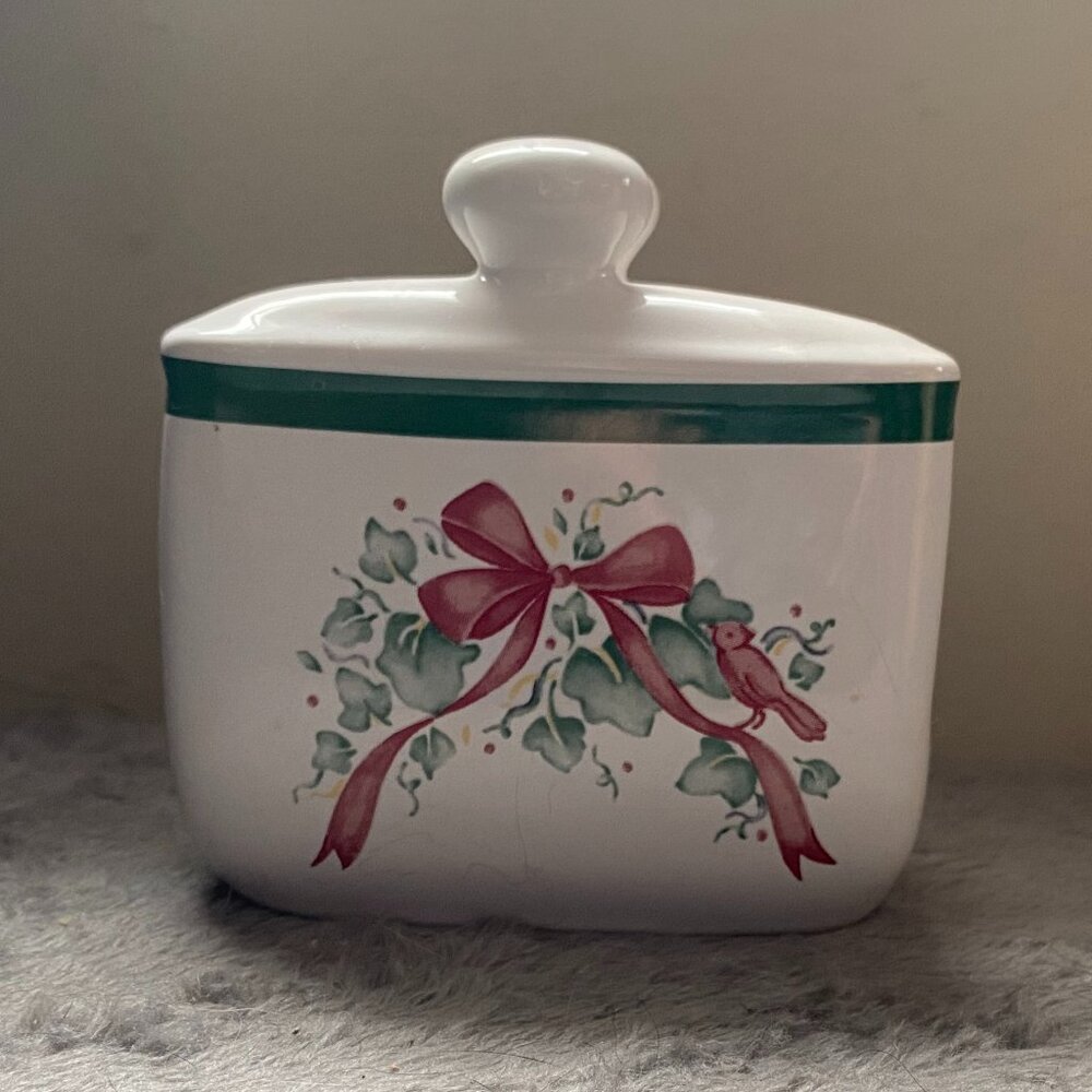 5-pc Corelle Callaway Ivy/Ribbons Holiday Tabletop Set RETIRED - Picture 5 of 9